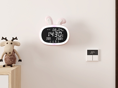 Children's wall-mounted alarm clock model