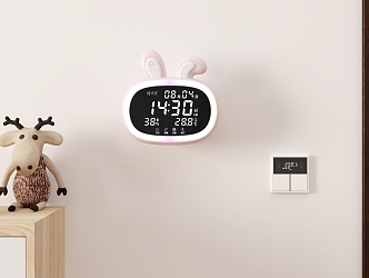 Children's wall-mounted alarm clock 3d model