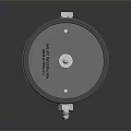 Metallic Industrial Valve Component With Black Top And Silver Base Structure Design