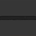 Black Modern TV With Long Sleek Remote Control For Home Entertainment Setup