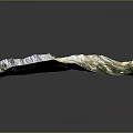 3D Terrain Model Showcasing Mountains Valleys Green Vegetation And Trails 3d model