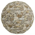 Stone Sphere Showing Various Textures 3d model