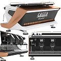 Gaggia Milano Espresso Machine as Modern Kitchen Appliance Showcasing Sleek Design And Multiple Views