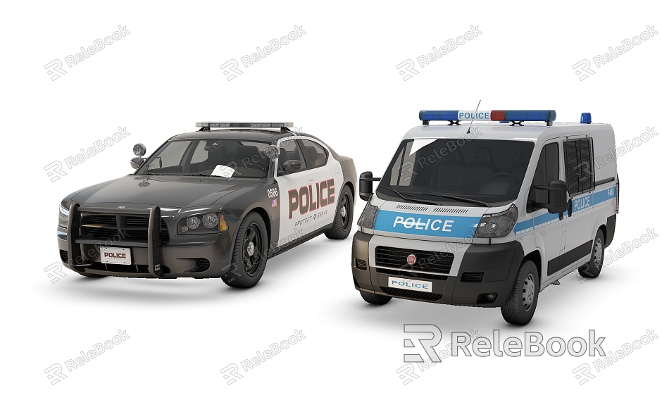 Modern Police Car Ram Car Police Car model