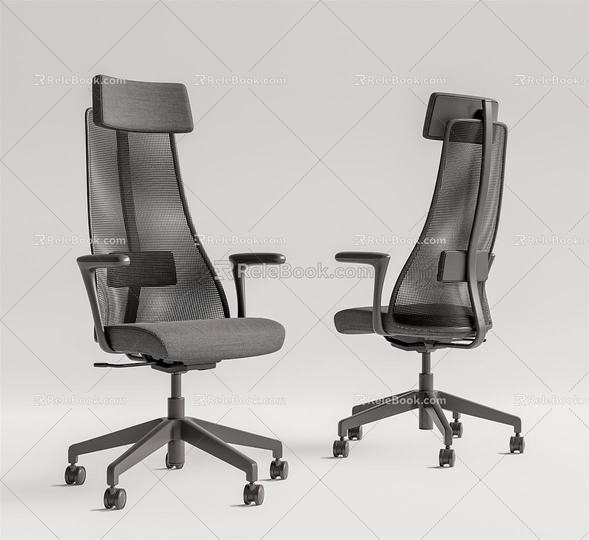 Modern office chair model