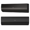 Two Haier Black Wall Mounted Air Conditioners For Home Cooling Appliances