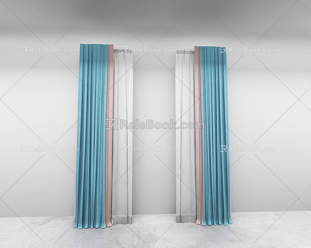 Curtains 3d model