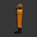 High Visibility Orange Safety Workwear With Reflective Stripes And Black Boots