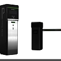 Modern Automatic Parking Barrier System With Digital Display And Access Control Gate