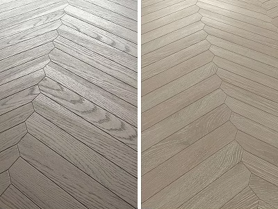 Light Colored Wooden Floor With Herringbone Pattern And Natural Wood Grain 3d model