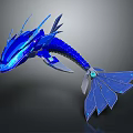 Blue Fish Shaped Electric Toy With LED Lights Streamlined Design For Kids Play