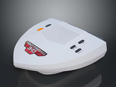 Thunder 10 White Electronic Device With Display Screen And Control Buttons 3d model