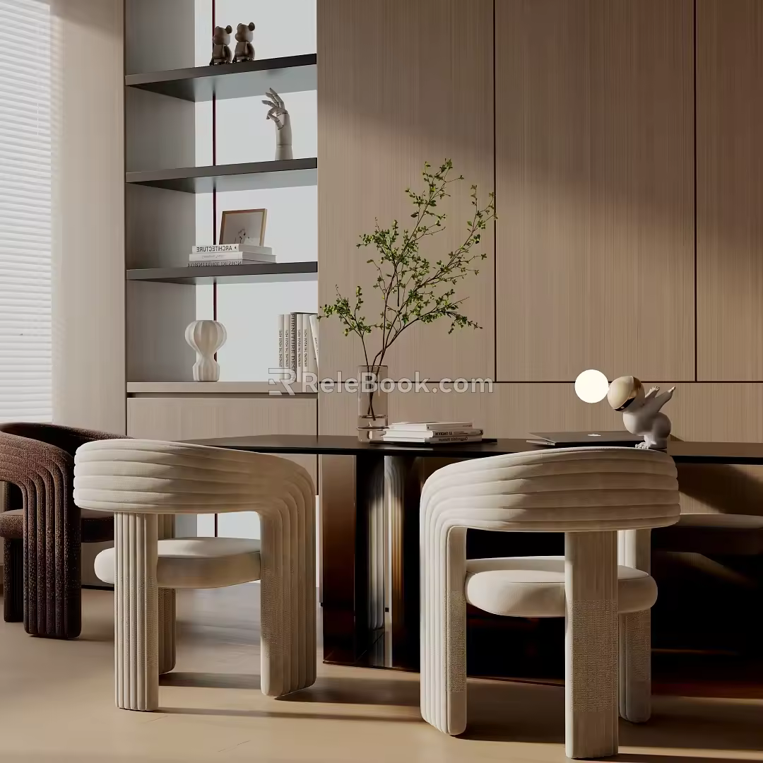 Modern table combination 3d model