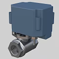 Industrial Electric Actuated Ball Valve with Metal Body and Threaded Connection