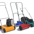 Multi Colored Hand Push Agricultural Lawn Mowers With Engines And Wheels
