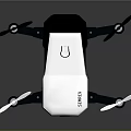DBPOWER Four Propeller Drone With White Top Black Body And Bottom Camera