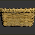 Modern Basket Bamboo Basket Vegetable Basket Egg Basket 3d model