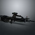 Advanced Combat Weapon With Tactical Scope Red Dot Sight And Ergonomic Grip Design