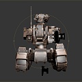 Modern Robot Robot Warrior Mechanical Combat Police Mechanical Armor 3d model