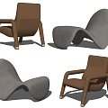 Modern Upholstered Accent Chairs Collection Beige Gray Armless With Arms Unique Design