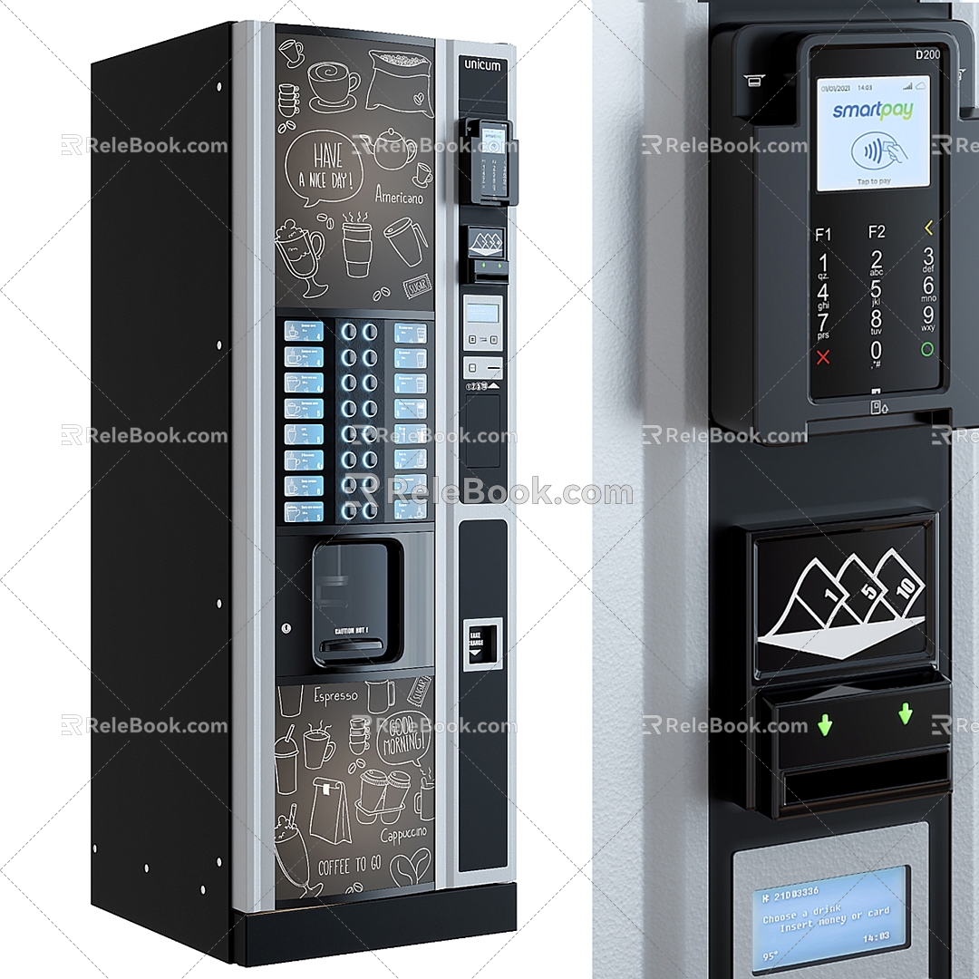 Coffee machine Vending machine 3d model