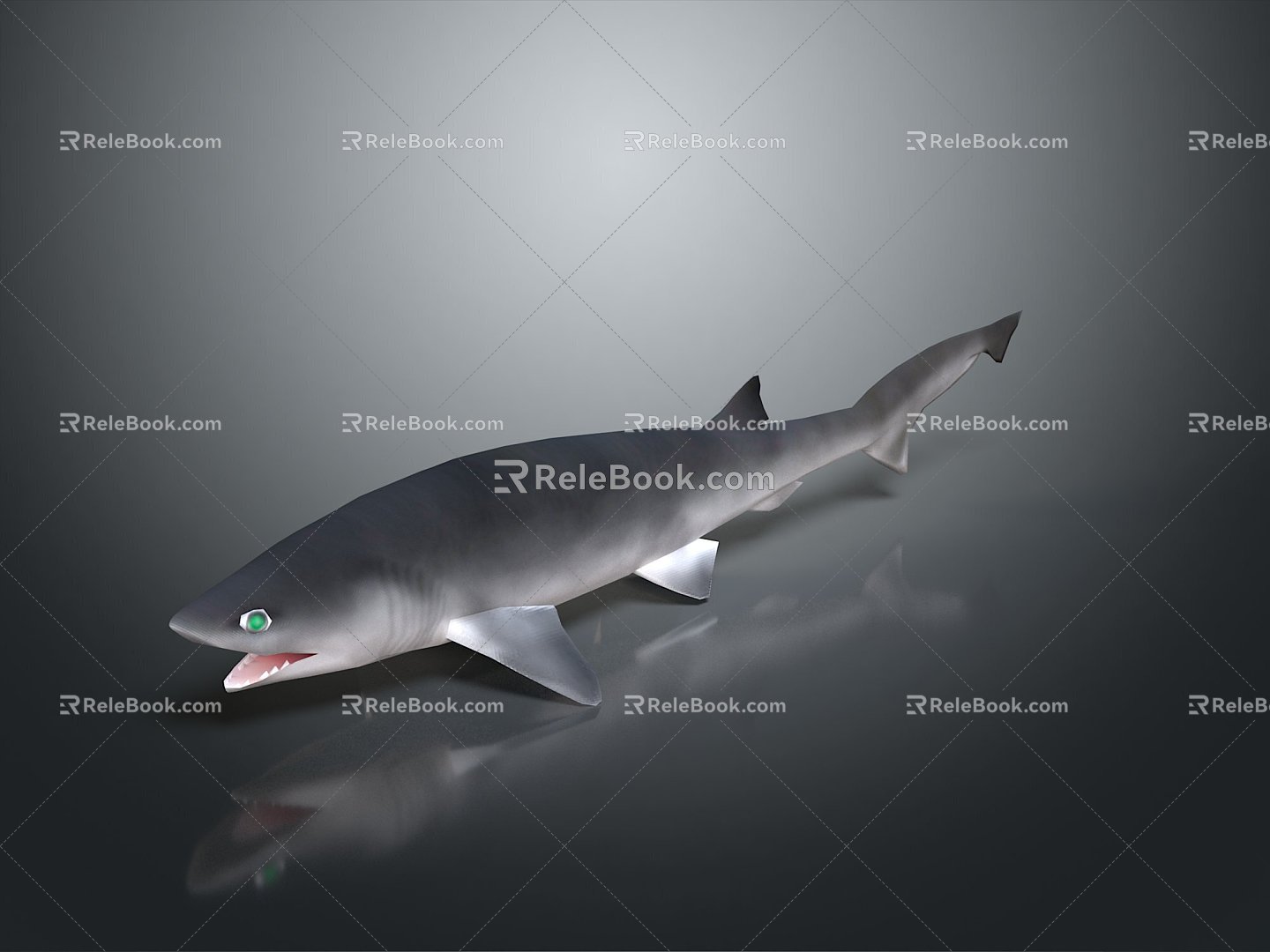 Shark cartoon shark great white shark whale shark hammerhead shark tiger shark man-eating shark blue shark freshwater fish 3d model