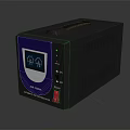 Black And Purple Power Inverter With Digital Display Control Buttons And LED Indicators