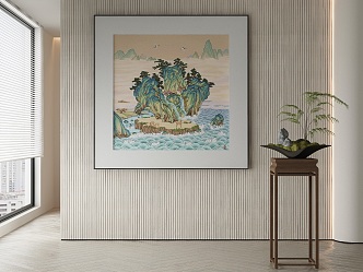 New Chinese Decorative Painting 3d model