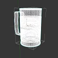 Vintage Campbell's Branded Mug With Retro Can Shape And Chili Label Design
