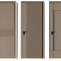 Modern Hinged Doors in Light Wood Tone with Various Designs and Textures