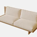 Quiet double sofa 3d model
