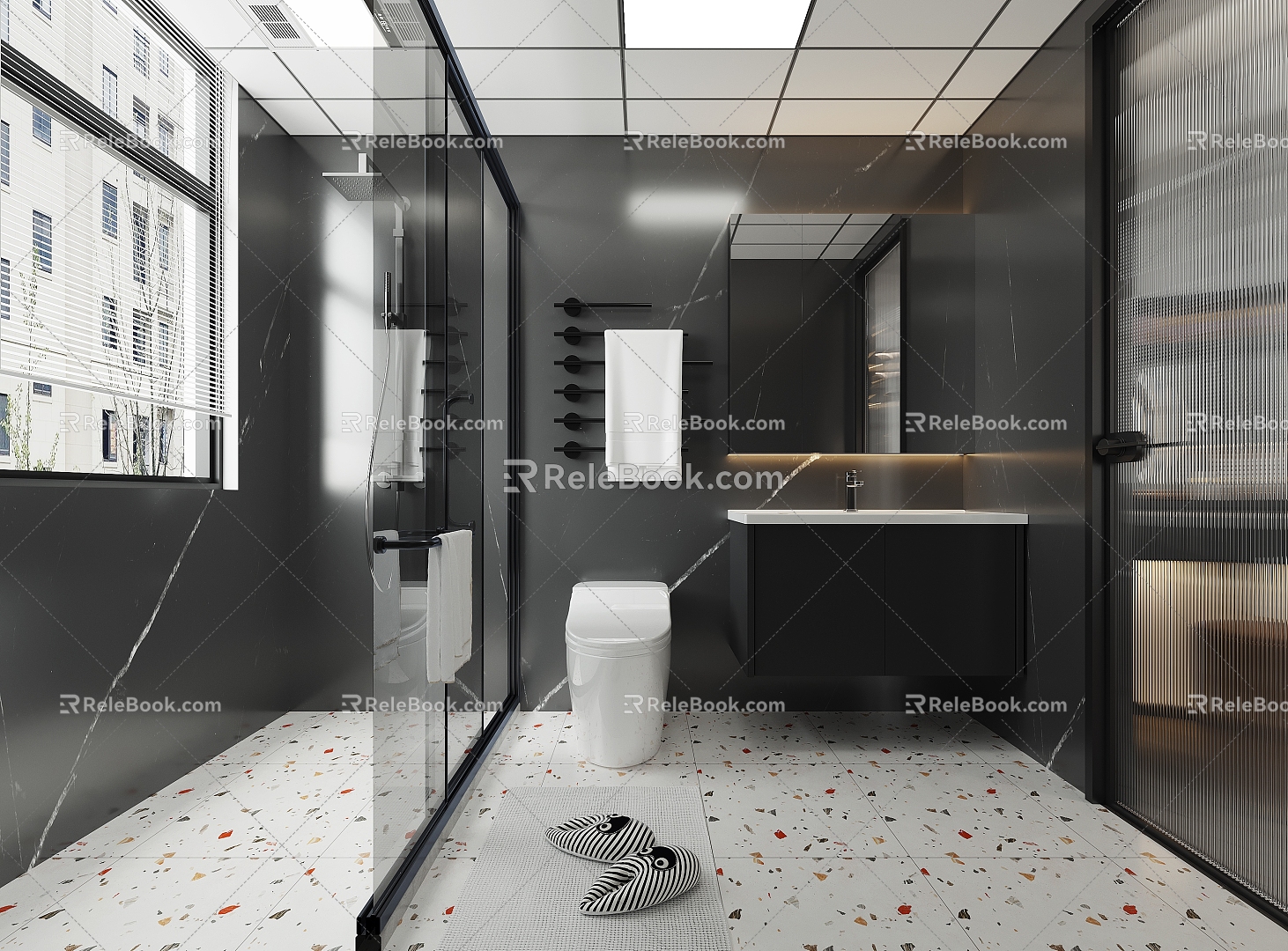 Modern toilet 3d model