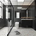 Modern toilet 3d model