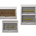 Different Types of Wall Mounted Electrical Switch Panels with Internal Components