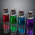 Modern Potion Medicine Magic Bottle Blood Bottle Magic Bottle Magic Potion 3d model