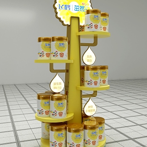 Milk powder small shelf 3d model