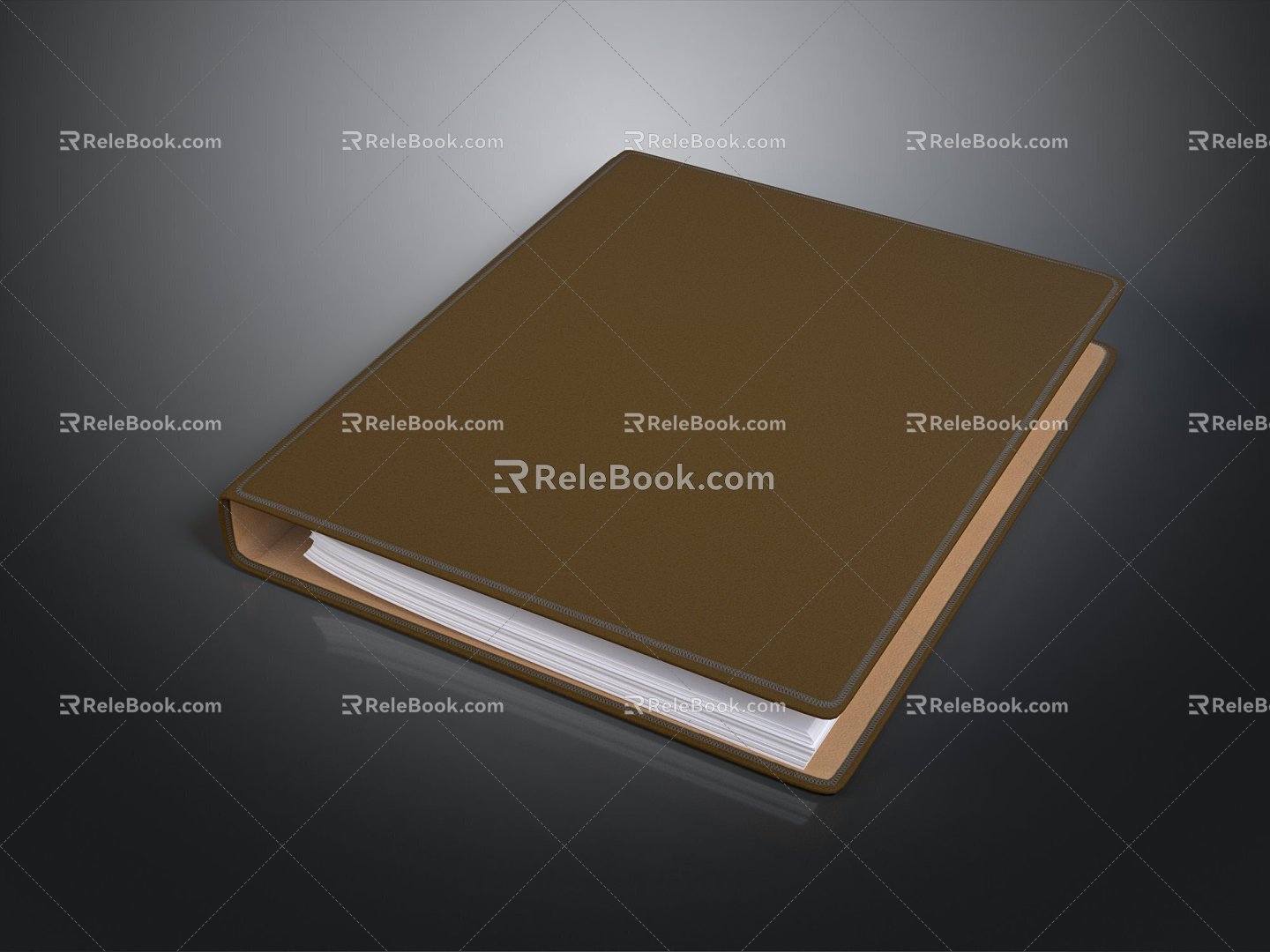 Book notebook document realism 3d model