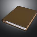 Book notebook document realism 3d model