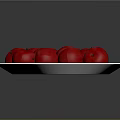 Fresh Red Apples Served On A White Plate For Healthy Daily Snack