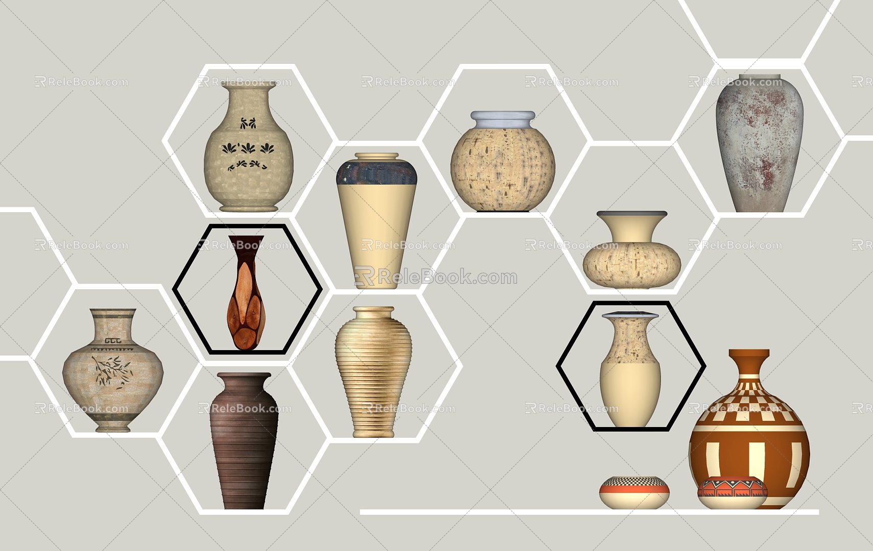 Chinese-style Ceramic Utensils Jewelry Ornaments Pottery Vase Storage Bottle Storage Bottle model