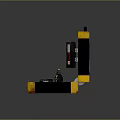 Open Black Case With Gold Trim Internal Devices And Red Tian Character