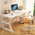 Modern Nordic Computer Desk 3d model