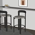 Bar Chair Bar Stool High Stool 3d model
