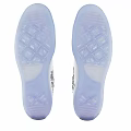 Converse All Star White High Top Canvas Shoes with Cancelled Lettering and Transparent Sole