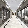 Modern Shopping Mall Store Corridor With Glass Storefronts Displaying Smart Bathroom Fixtures Toilets And Sinks
