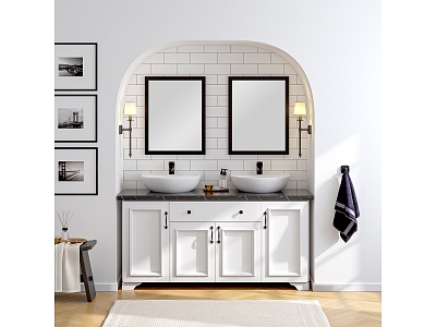 European-style bathroom model