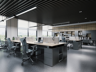 Office Public Office Area 3d model