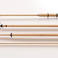 Traditional Handcrafted Weapons With Wooden Handles Metal Heads And Decorative Rings