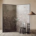 New Chinese Style Screen Partition 3d model
