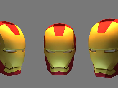 Modern Iron Man Iron Man Head 3d model